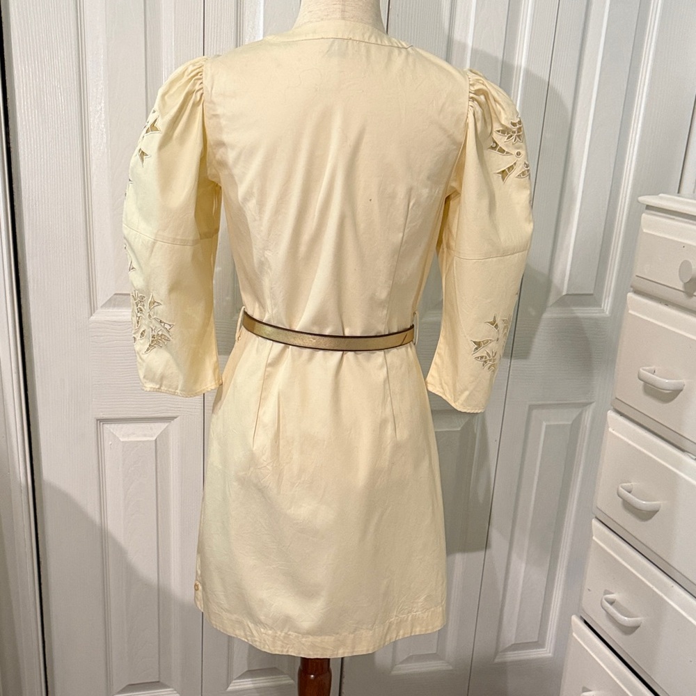 Scotch & Soda Cream Embroidered Mini Dress - Picture 8 of 10